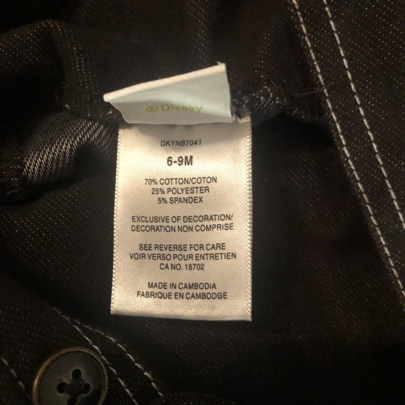 Mickey Mouse Overalls and Onesie 6-9 Months - Picture 7 of 7